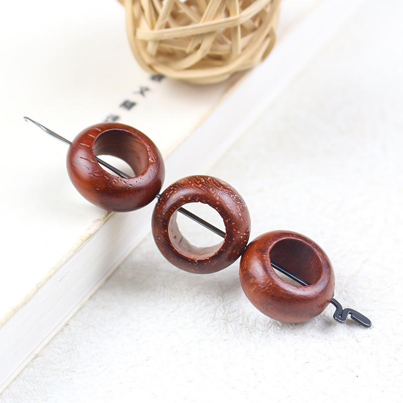 Red Sandalwood Bead Pendant for DIY Jewelry & Crafts