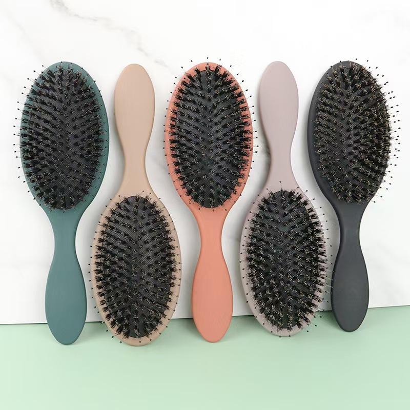 Hair Comb Bristle Wet Dry Detangling Hair Products Soft Cushion ABS Hairbrush