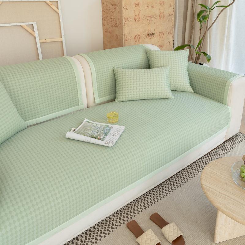 New Cool Doudou Sofa Cushion Universal Cream Wind Mat Seat Cushion Ice Silk All-Inclusive Cover Cloth Towel