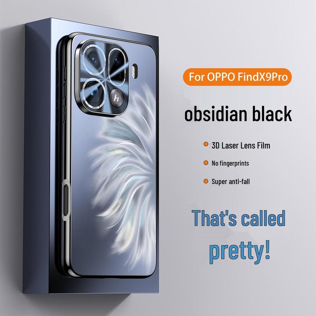 Mermaid Princess Electroplated Phone Case for OPPO Find X9 Pro, Light Luxury, Full Lens Coverage, Anti-Drop, Reno14 Hard Shell