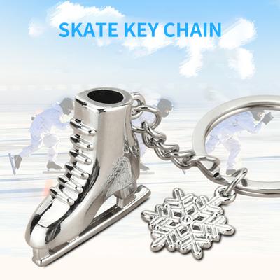 Schlüsselanhänger Olympische Winterspiele 2022, kleines Erinnerungs-Souvenir, Schneeflocken-Schlüsselanhänger, Geschenk