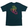 Santa Cruz THROWDOWN SCREAMING HAND Skateboard T Shirt HARBOR BLUE