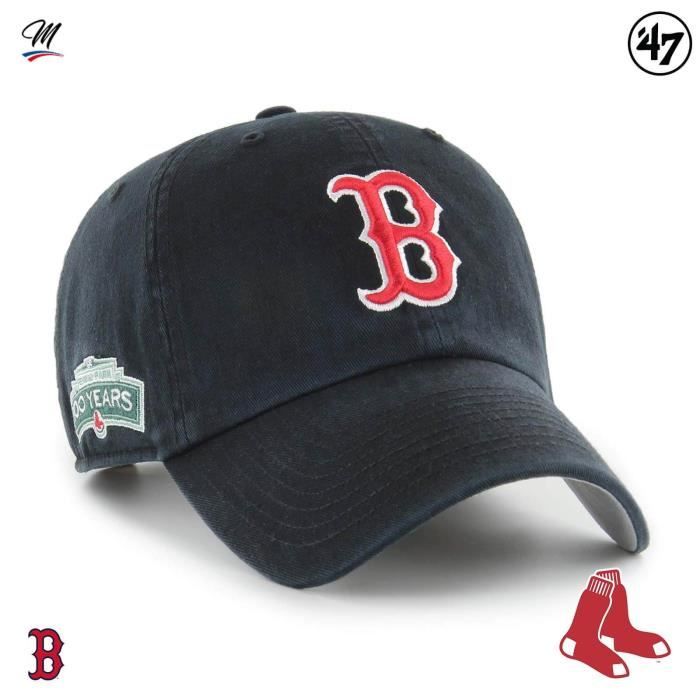 MLB-Kappe Boston Red Sox Cooperstown Double Under 'Clean Up' - BCPTN-DBLUN02GWS-BK12