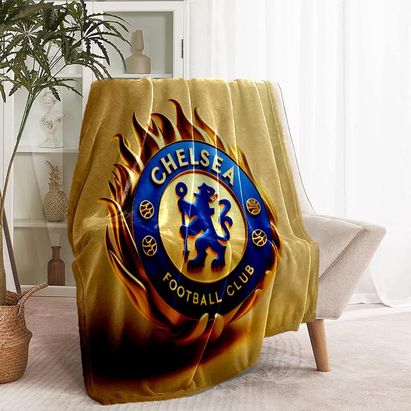 Chelsea F.C Print Blanket - Soft & Comfortable, for Bedroom, Travel, Sofa, Home Decoration - Birthday Christmas Gift for Friend