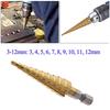 Power Tool Step Drill Bit 312mm HSS for Wood Metal Plastic Brass Drilling with Multi Step Smooth Design and Heat Treatment