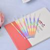 10Pcs/Set 6color ranbow Ink Gel Pen Refill Rod PenHandle School Writing Stationery Gel Ink Pen