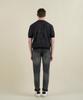 PANICALE Black Striped Short Sleeve Crew Neck Knit