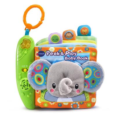 VTech Baby Peek and Play Baby a Cloth Picture Book with Sounds for Book, Babies.