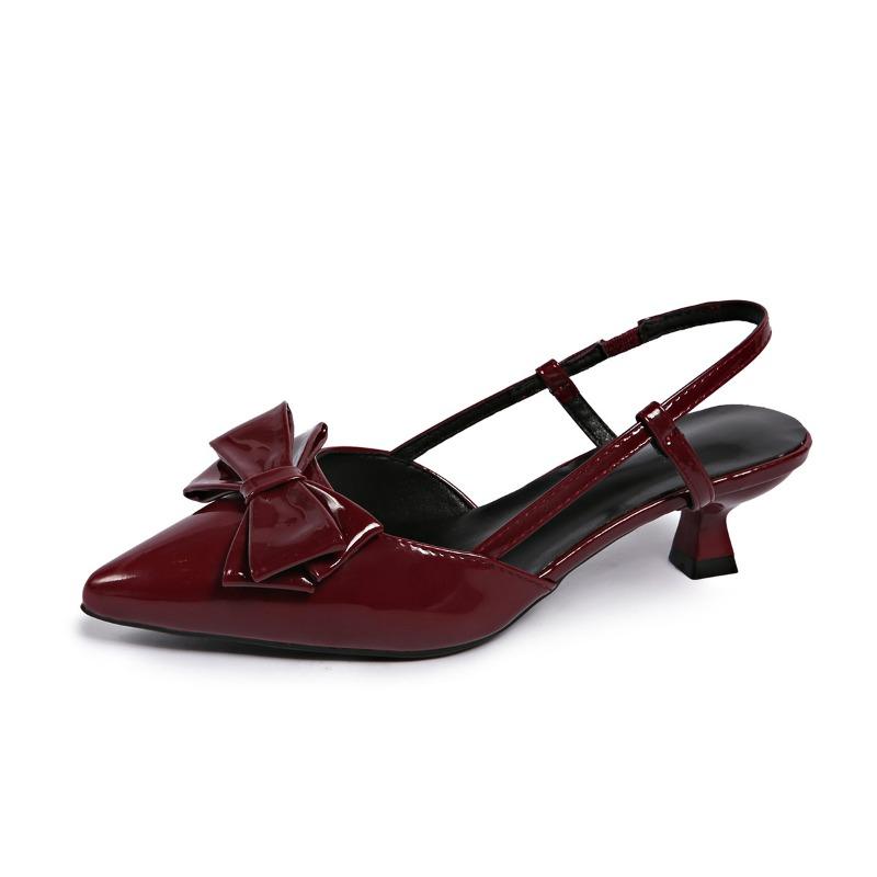 Spring  Pointed Toe Flat Bottom Slimming French Fashion Sexy Net Red Women's Single Shoes Casual Comfortable Rubber Sole