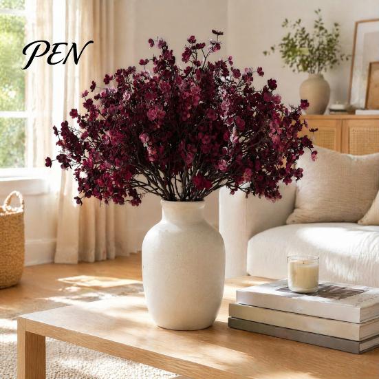 Versatile Flowers for Home Office Artificial Fall Indoor Outdoor Decor, Weatherproof Autumn Floral with Flexible Stems Arrangements Table Centerpiece