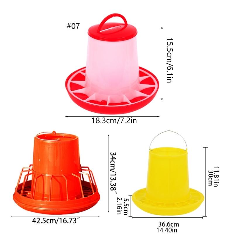 Chicken Feeder Waterer Kits for Chick Poultry Feeding Solution Duck Feeder WateringSupplies Hanging Poultry Feeders