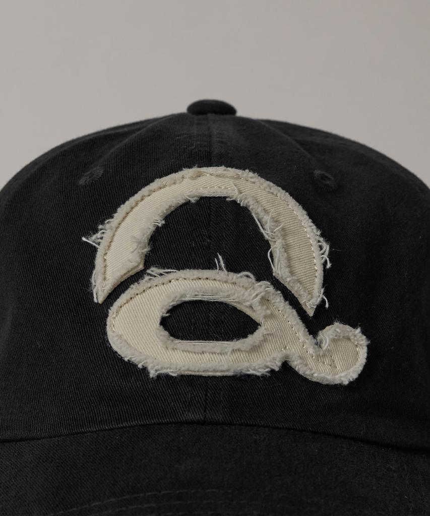 Kyuseu Washed Logo Ball Cap - Black/White