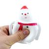 3 Stück Quetschspielzeug Weihnachten Weihnachtsmann/Schneemann Puppe Neuheit Popup TPR Fidgets Quetschbares Spielzeug Kinder Büro Schreibtisch Neuheit Spielzeug