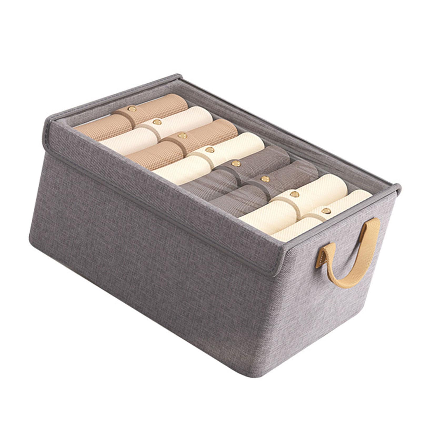 

Складной тканевый ящик для хранения с крышкой для одежды и игрушек, экономящий место органайзер для одежды, аксессуары для домашней организации L