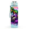 1PC Colorful Dragon DJ Music Cartoon 750ml Color Plastic Sports Water Bottle Leakproof Flip Straw Lid Suitable for Sports Office Home Use