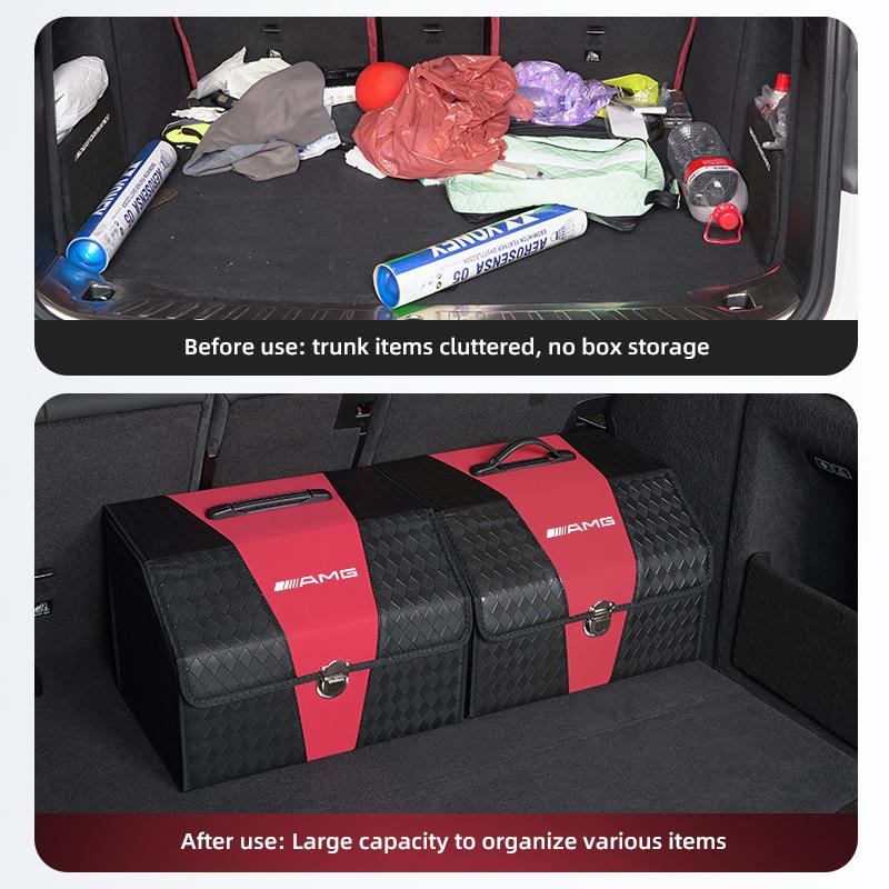 Car Trunk Storage Box Oxford Cloth Storage Luggage Box Accessories Car Hub Cap For Mercedes Benz AMG W214 W205 W204 W206 W213 W2