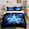 Glowing Pentagram with Moons. Bedding Sets Duvet Cover Sets Duvet Covers Pillowcases(1 * Duvet Cover 2 * Pillowcases Without Duvet Insert)
