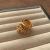 Welfare Cold Wind Resin Ring Zircon Ring Versatile Spiral Ring Fashionable Personality Women