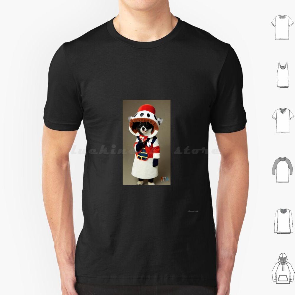 Happy Dog In A Funny Costume 31 T Shirt Big Size 100 Cotton Happy Dog Cute Dog Doggo Cute Doggo Dog With Dog In A Dog Cute S