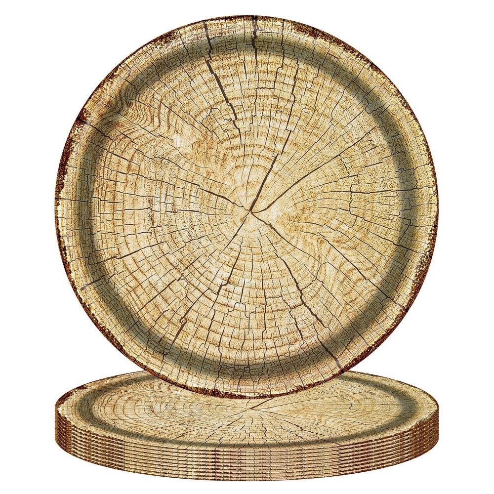 

10 шт. 7/9 дюймов одноразовая тарелка винтажный бумажный поднос для еды тематическая вечеринка в стиле вестерн-амбар 7 inch-Style C