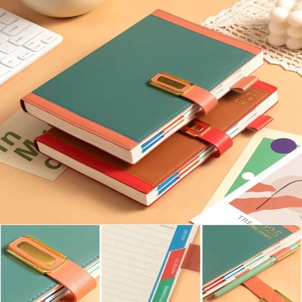 Daily Planner Notebook Thicken Schedule Planner Notepad Efficient A5 Agenda Notebook  School Office