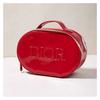 DIOR red handheld cosmetic bag toiletry bag portable