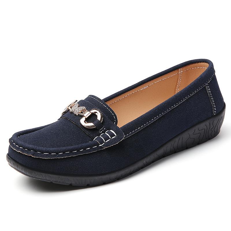 Loafers, Flat Heels, Women's Shoes, Moccasins, Cowhide Soles, Casual Shoes