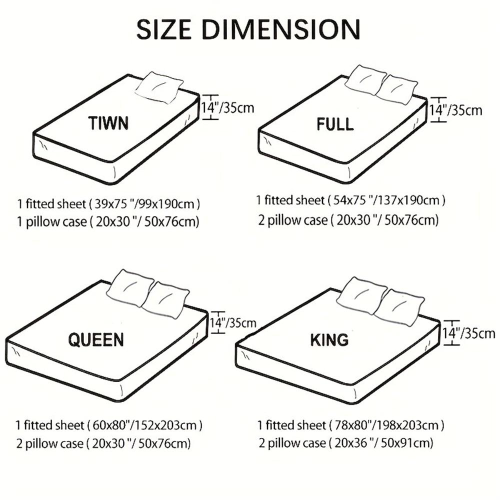 Lion 3D Personalized Fitted Sheet Set- Queen Size King Size Lncluding At Least One Pillowcase For Kids Adults