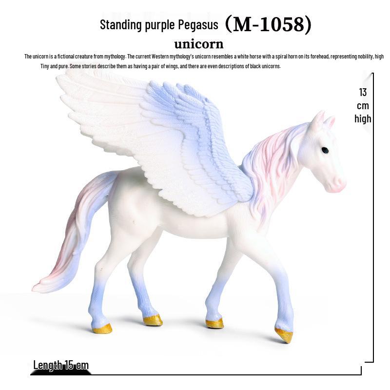 European Mythology Legend Pegasus Unicorn Toy Model for Kids