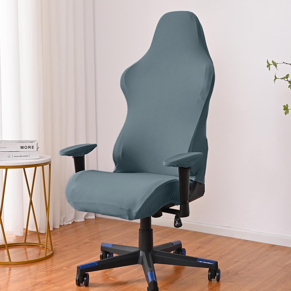 4 stuks/set melkzijde elastische e-sports stoelhoes stofdichte computer game bureaustoelhoes
