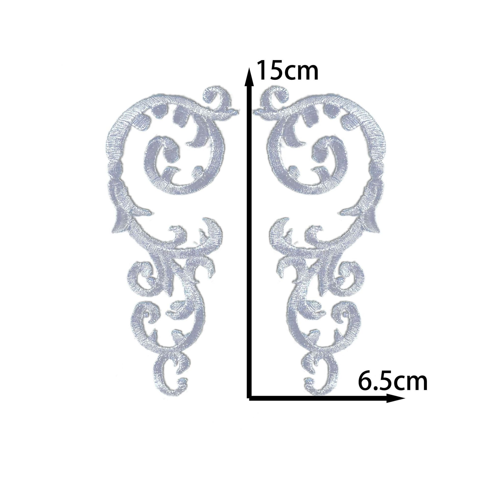 

Золотая и серебряная вышивка Сценический узор Тканевая наклейка Древний костюм Драма Украшение Нашивка DIY Ручная работа Аксессуары для одежды Глажка