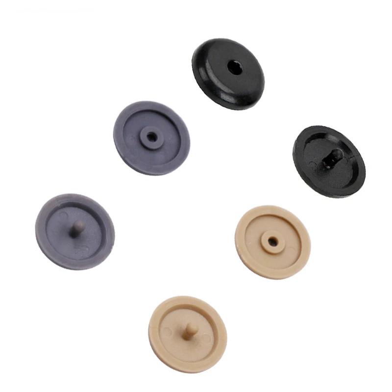 10PC Car Seat Belt Stop Button Clips Seatbelt Adjuster Fastener Retainer Buckle Stopper Holder Rivet Stud Clips Car Styling Grey
