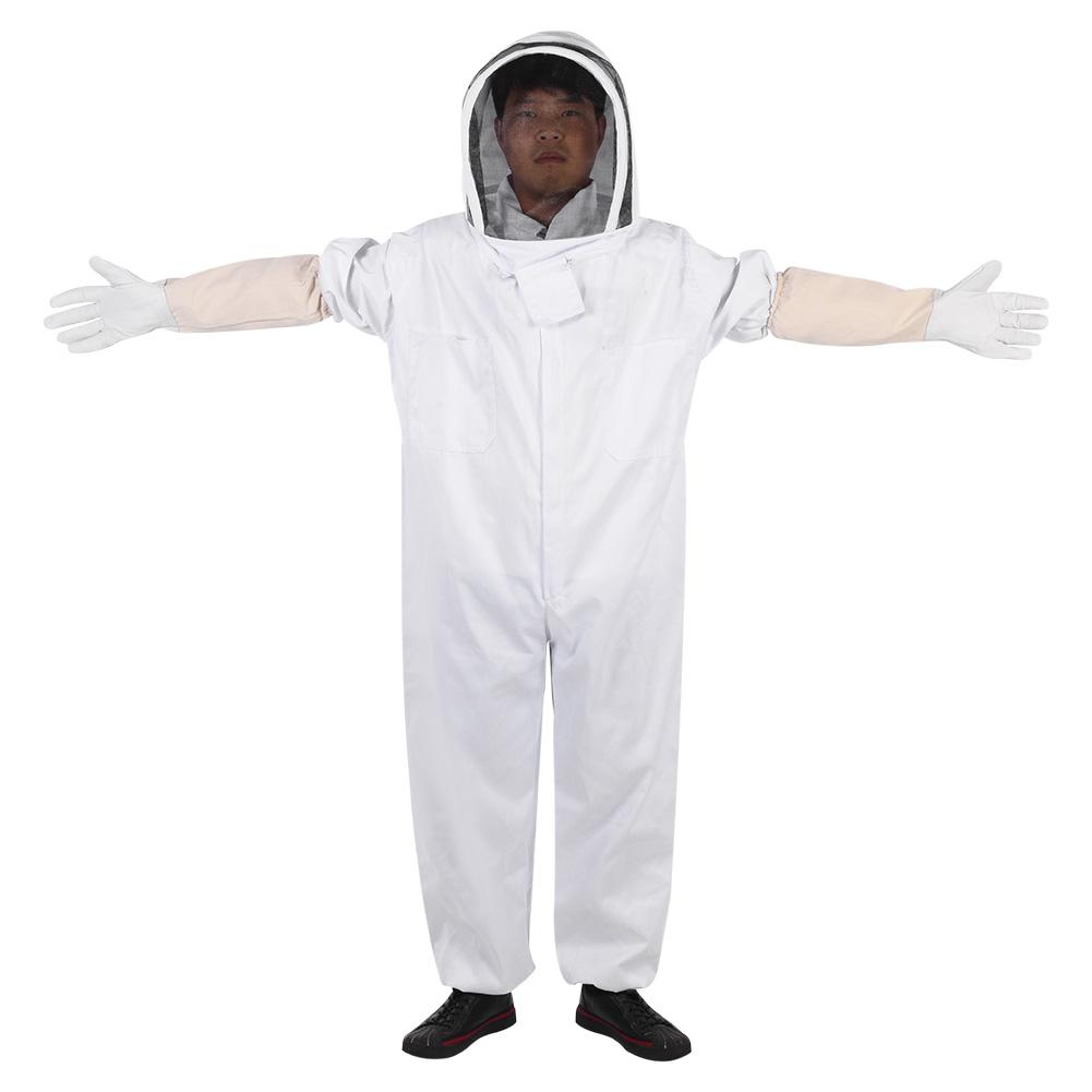 Professional Beekeeping Protective Suit Gloves Beekeeper Protect Equipment Jumpsuit(L)