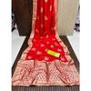 Pure Banarasi Dola Silk Mx Jari Jaqurad Weaving All Over Body Butta ,Rich Pallu Saree With BLOUSE PIECE Smoth Soft and Light Weight Saree