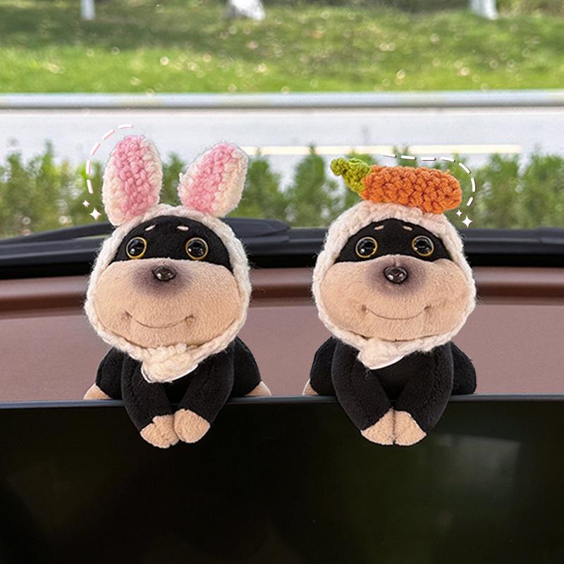 Creative Bee Dog Car Ornament: Cute Figurine for Center Console Decoration