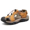 Genuine Leather Casual Shoes for Men Outdoor Walking Hiking Men Shoes Breathable Anti-Collision Toe Summer Sandals 2025