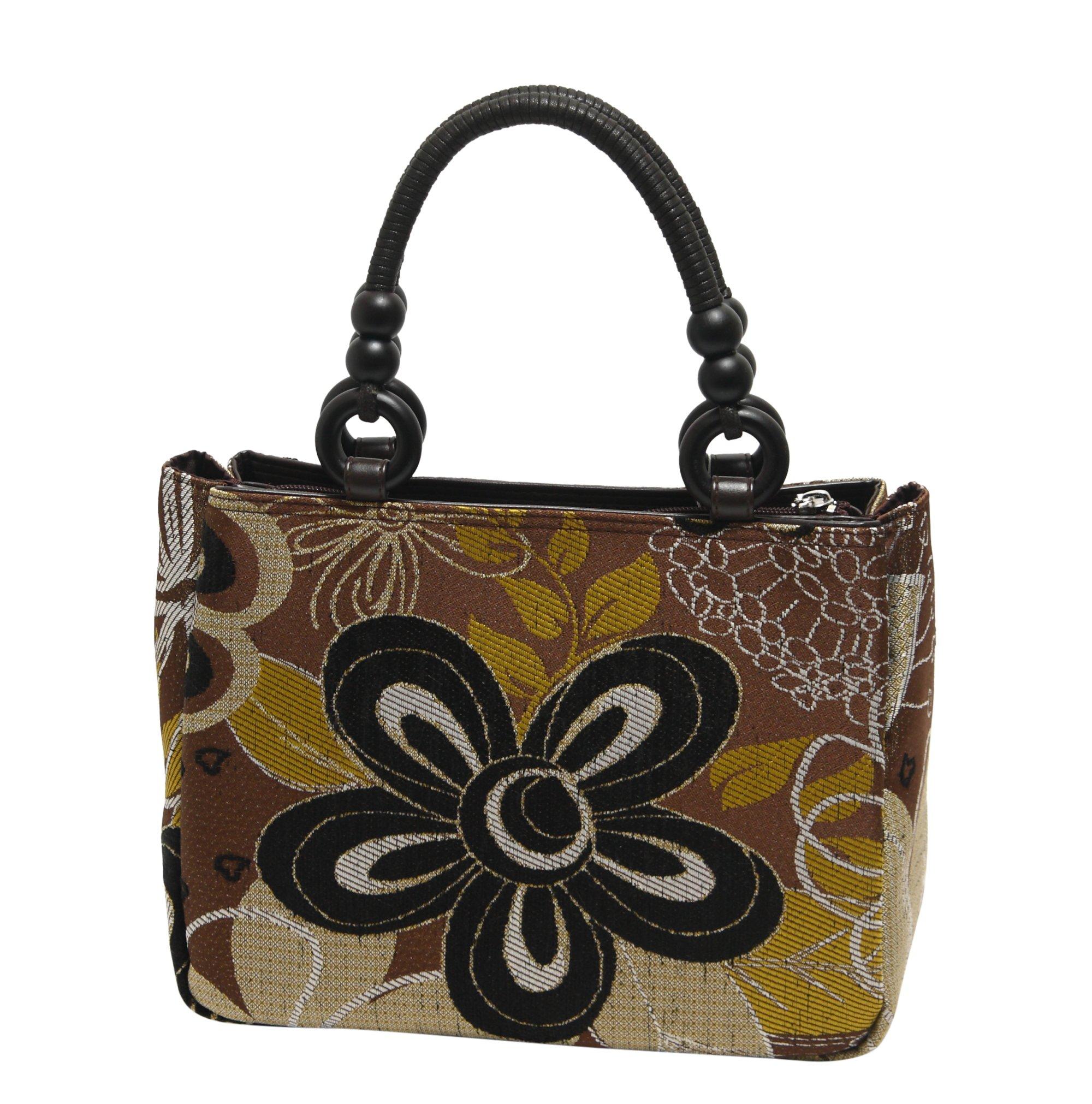 

Hasegawa Gobelin Weave Folding Made in Small Handbag, Japan, Honey,