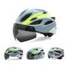 Magnetic Lens Cycling Helmet With Integrated Rear Light Mountain Bike Road Unisex Adult Half