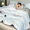 Class A Ice Silk Cooling Summer Quilt 4-Piece Set: Lightweight Embroidered Air Conditioning Quilt