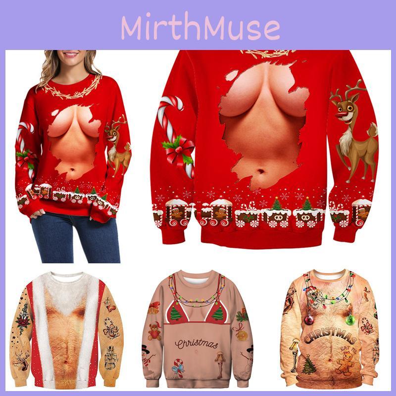 Cozy Mens Christmas 3d Graphic Print Pullover Hoodie Sweatshirt For Festive Celebrations