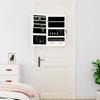 Mirror Jewelry Cabinet with LED Lighting Wall Mounted White