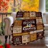 Reading Adventures In Book World Customizable Outdoor Blanket Customize Your Name Ultrasoft Versatile For Picnics Outdoor Travel And Camping Sofa