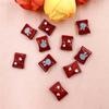 10Pcs 9.7*12.6mm for Bracelet Necklace Candy Beads Cute Alloy Dripping Jewelry Making DIY Fashion Beading Material