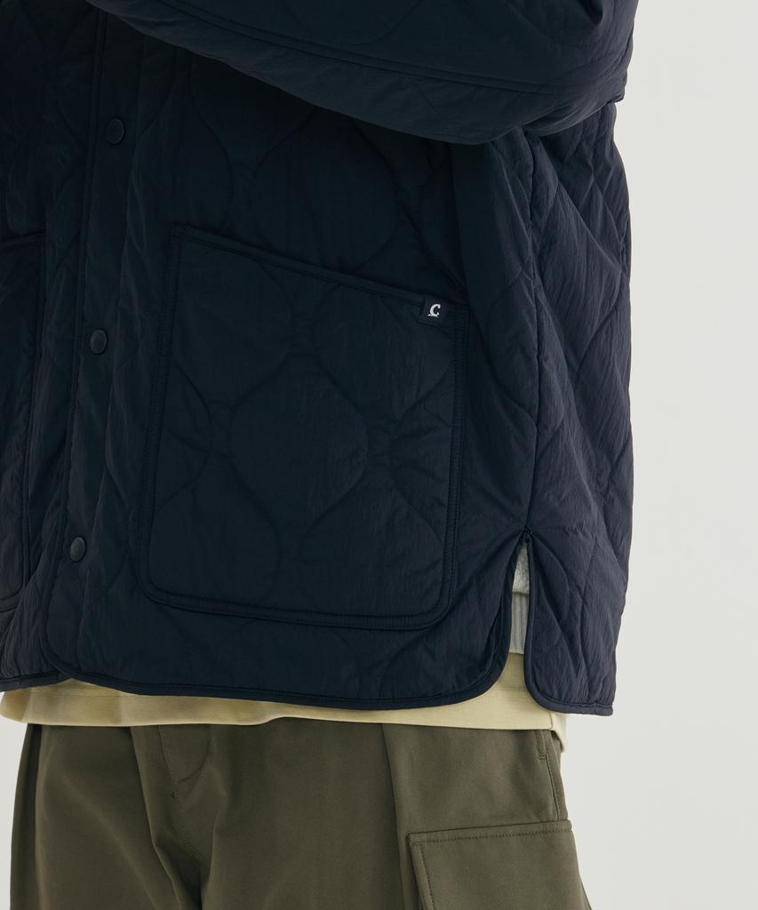 Covernat Short Quilted Jacket Dark Navy