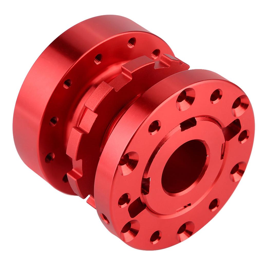 Car Steering Wheel Hub Racing Extension Spacer Adapter Kit Adjustable 40mm to 70mm(Red)