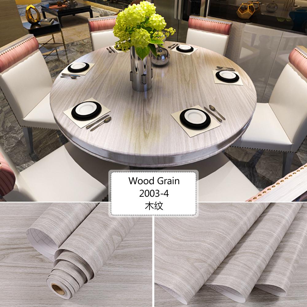Thickened Wood Grain Self Adhesive Wallpaper Waterproof Wardrobe Tabletop Furniture Refurbished Adhesive Wallpapers 3D