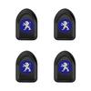 Mini Car Hooks Black Self Adhesive Invisible Hooks Interior Storage Holder For Peugeot 308 408 508 RCZ 208 3008 2008 206 207 108 406 407 408 206 207