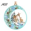 Seasonal Home Ornament Acrylic Christmas Tree Pendant, Decorative Hanging Ornament, Exquisite Winter Festival Gift Decorations for Garden Fireplace