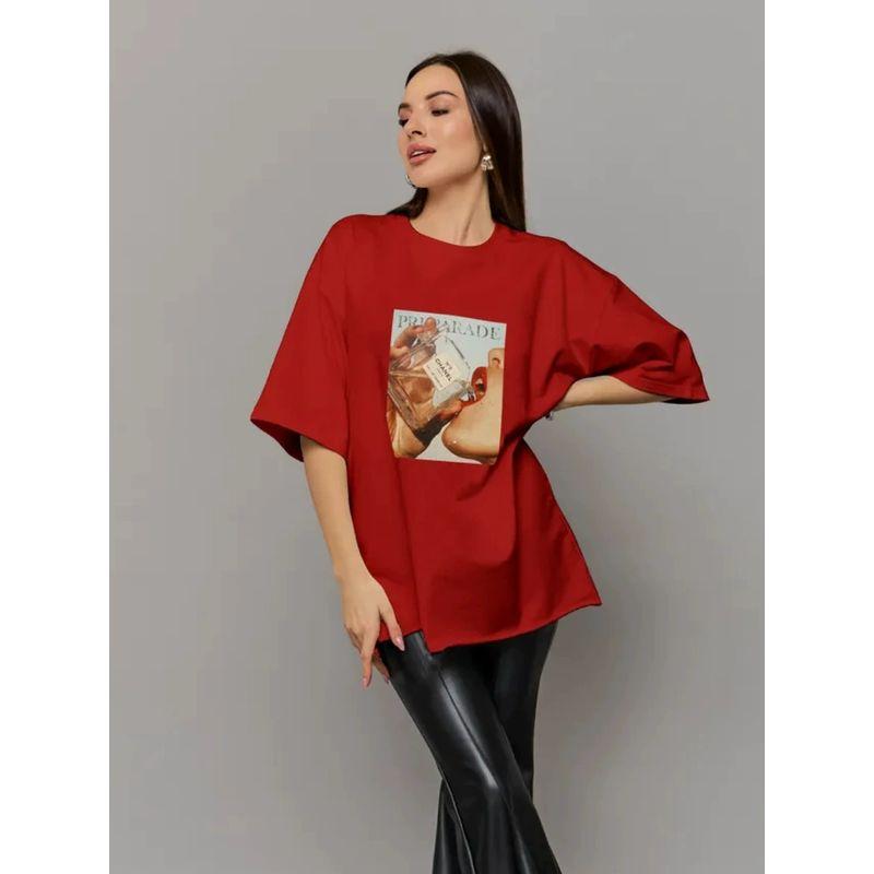 Fashion Temperament Printed Summer New Arrival Fashion Wind Pure Cotton Short Sleeve T-shirt Top New Fashion T-shirt
