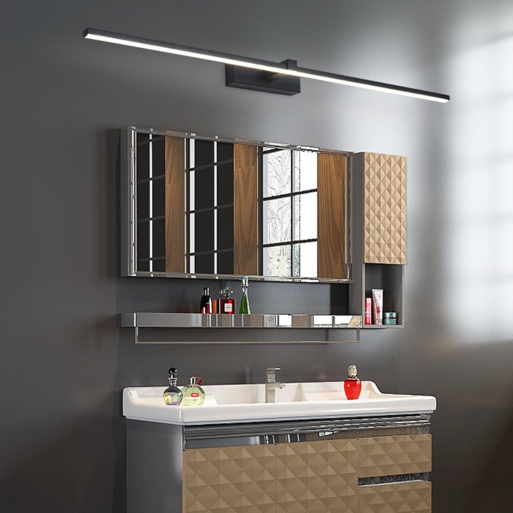 Black Wall Lamp Vanity Mirror Front Lights 40CM Sink Lights LED Light Bar Warm White Wall Lamp Bathroom Wall Lights